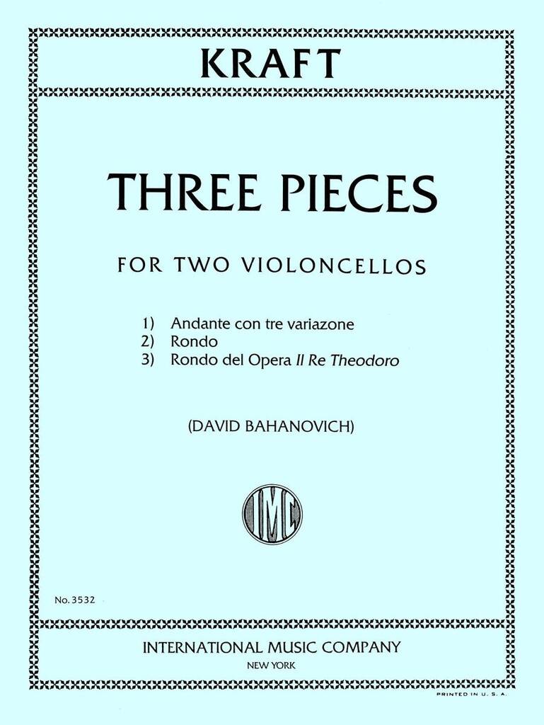 Three Pieces, For Two Violoncellos (Bahanovich)